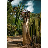 Theia Gold Gown Dress, Long, Formal, Event, Designer, Gold, Glomesh, Glow, Mesh, Chain, Slit, Sequin, Red Carpet, Runway, Exclusive | Etsy (US)