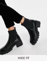 RAID Liza chunky chelsea boots in black | ASOS (Global)