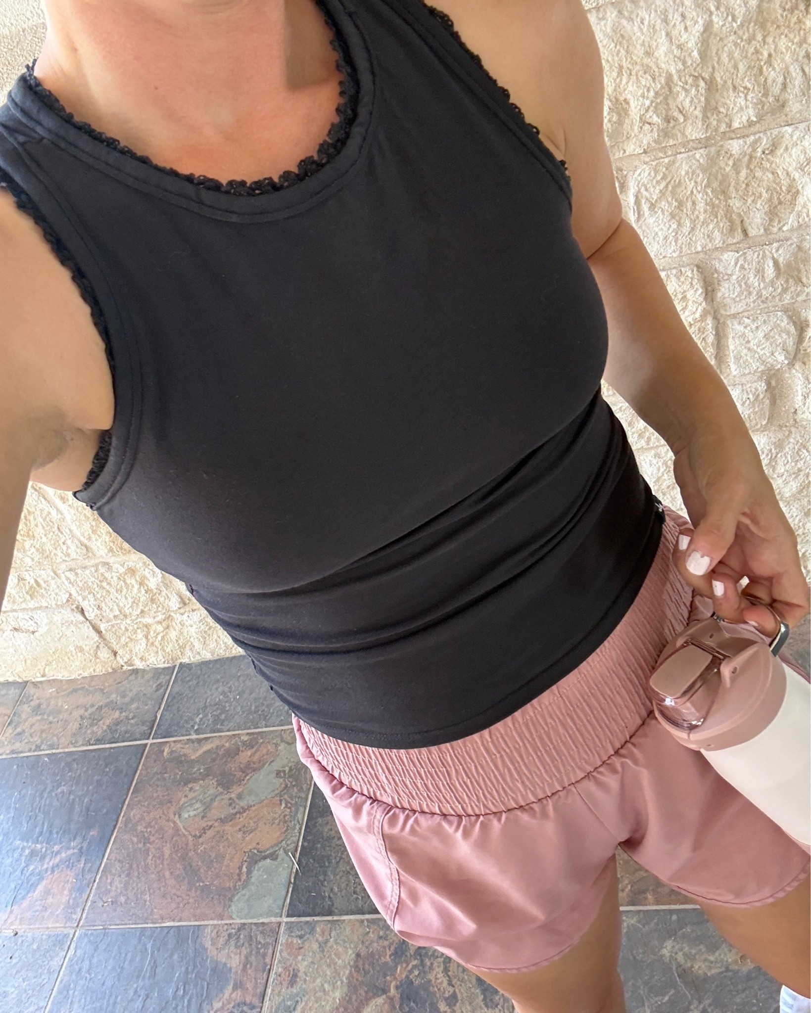 This cute workout tank from
Target is on clearance for $20 I have 3 colors. Love the fit and details and it has built in padding! Some of my favorite high rise shorts from Amazon! #athleisure #casualoutfit #targetstyle

#LTKSaleAlert #LTKootd #LTKmomlife
