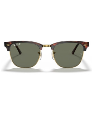 Ray-Ban Clubmaster Mirrored Polarized Sunglasses, RB3016 | Macys (US)