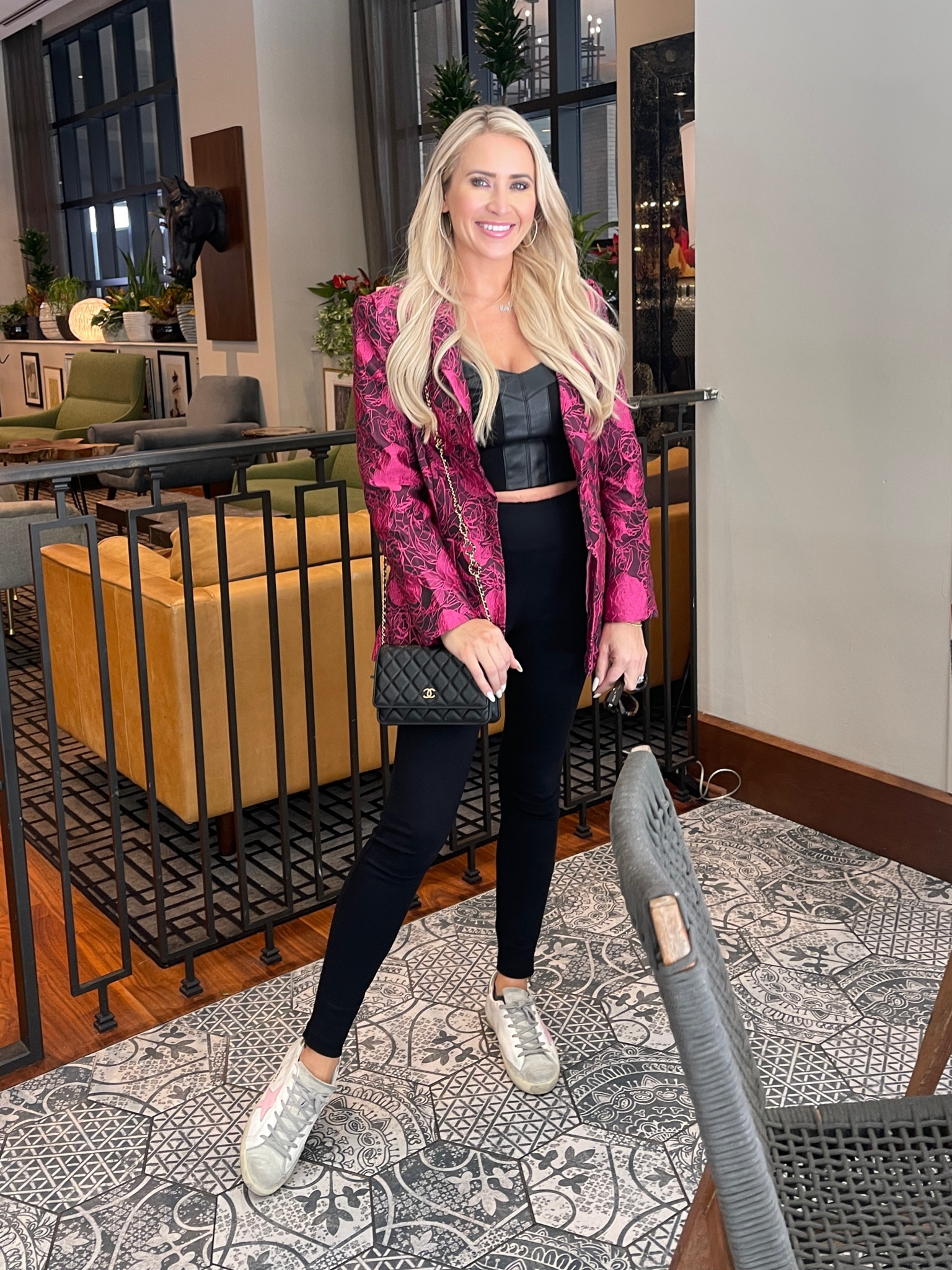 Friendsgiving Brunch Outfit 

Pink blazer, cabi, golden goose, Chanel

#LTKCyberWeek #LTKsalealert #LTKshoecrush