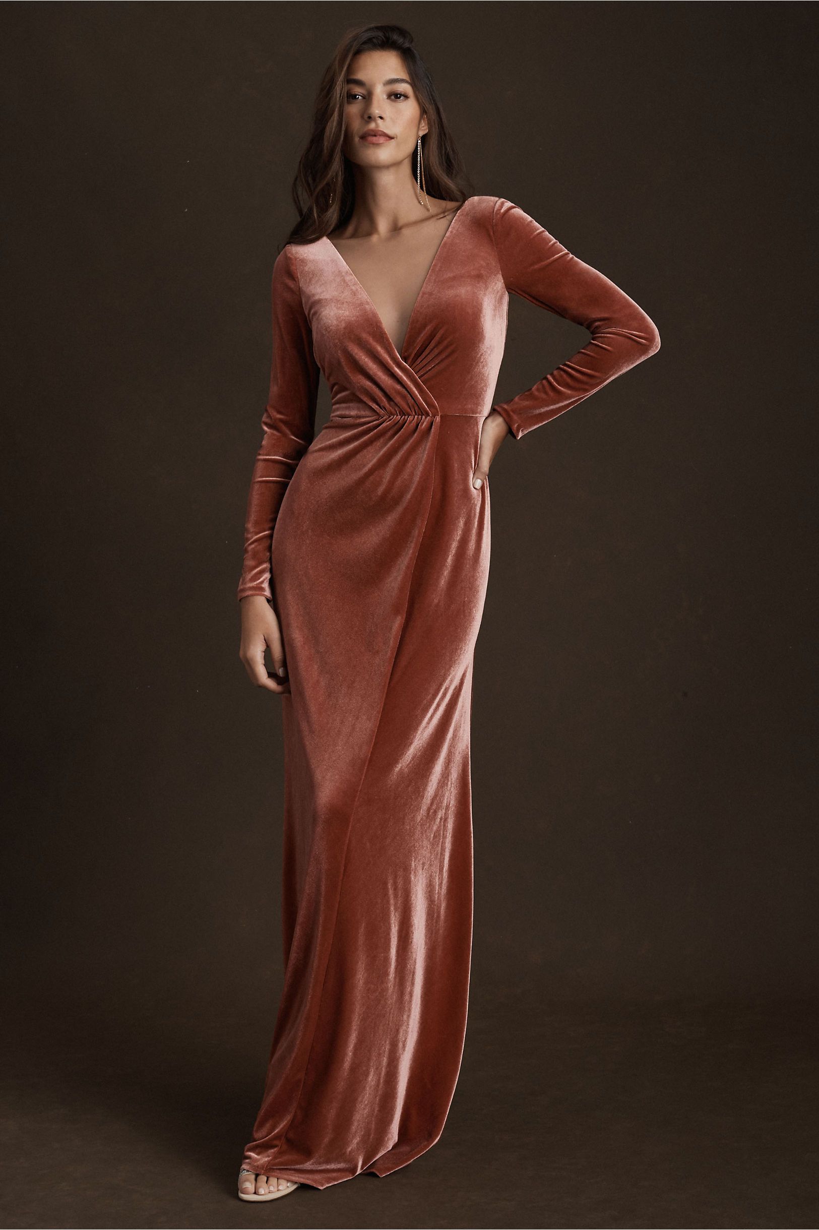 Jenny Yoo Ryland Velvet Maxi Dress | BHLDN