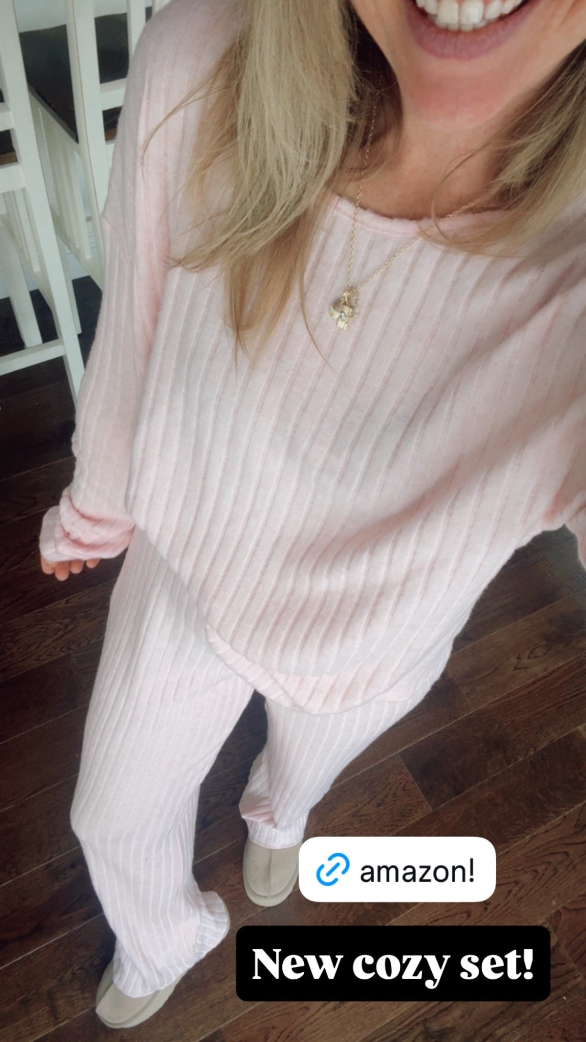 New cozy ribbed amazon set from one of my favorite brands! 

Light soft sweater material is perfect for spring transitioning, size small 

#LTKValentine
