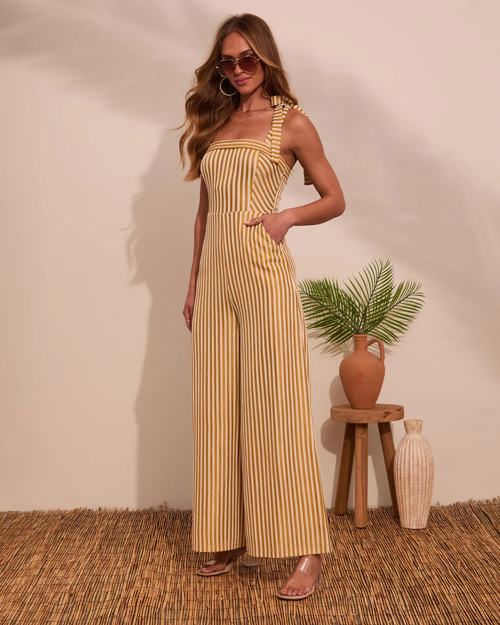 Meet Me Here Striped Fleece Jumpsuit | VICI