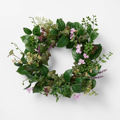 Mixed Floral Wreath - Threshold™ designed with Studio McGee | Target