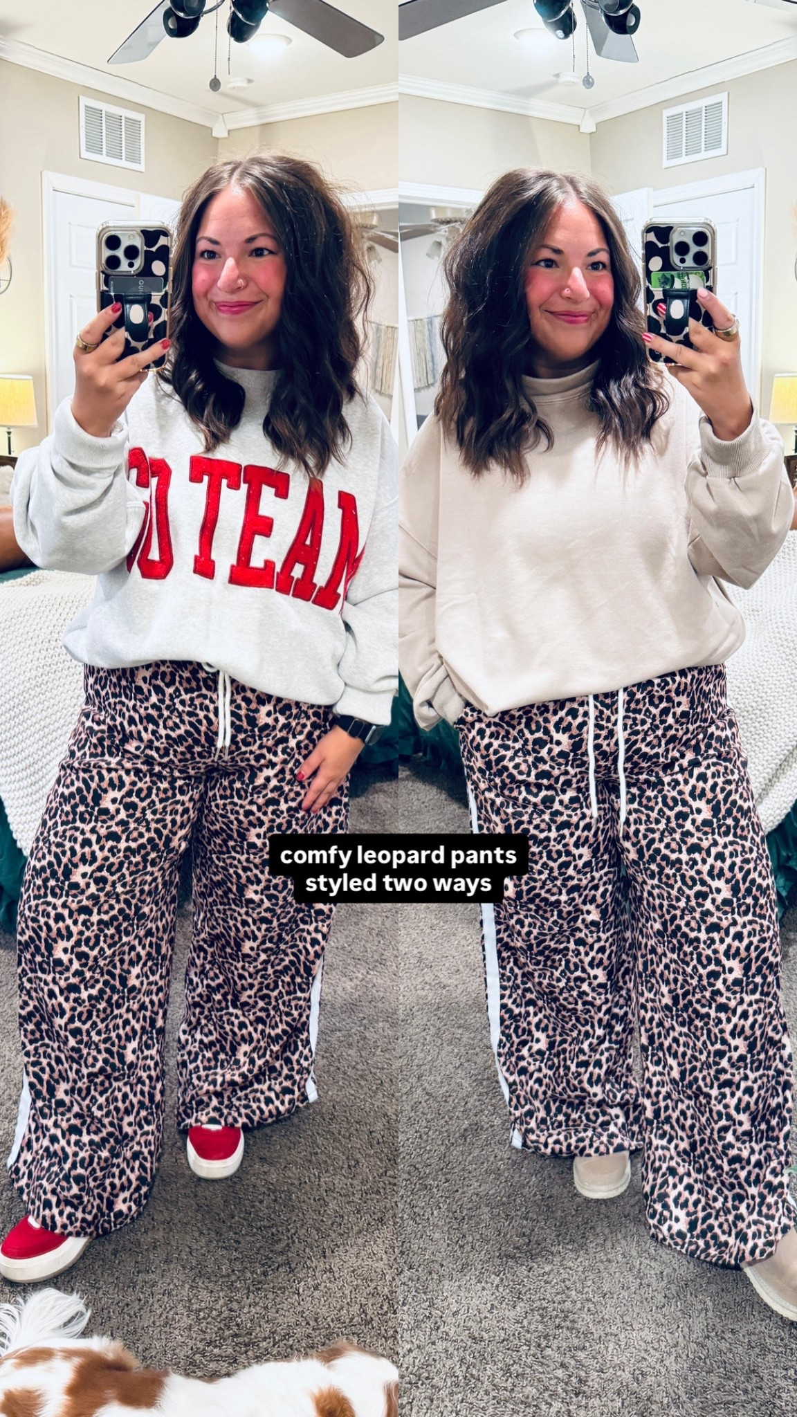 comfy leopard pants styled two ways

#LTKMidsize #LTKootd #LTKWorkwear