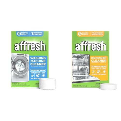 Affresh Washing Machine Cleaner And Dishwasher Cleaner Bundle, Includes 6 Month Supply, 12 Tablet Set | Amazon (US)