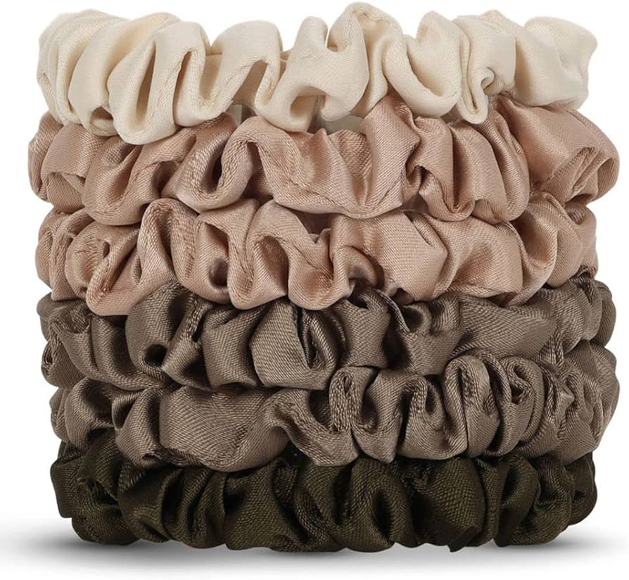 Kitsch Scrunchies for Women's Hair - Ultra Petite Hair Scrunchies | Large Hair Ties for Women | H... | Amazon (US)