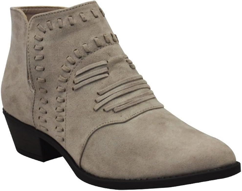 Sochi-152 Womens Whipstitch Ankle Bootie | Amazon (US)