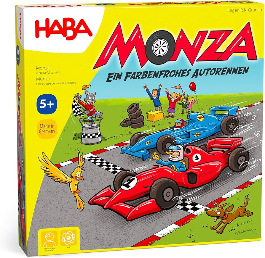 HABA Monza - Juegos de carreras de coches y juego de mesa para principiantes, juegos familiares a... | Amazon (US)