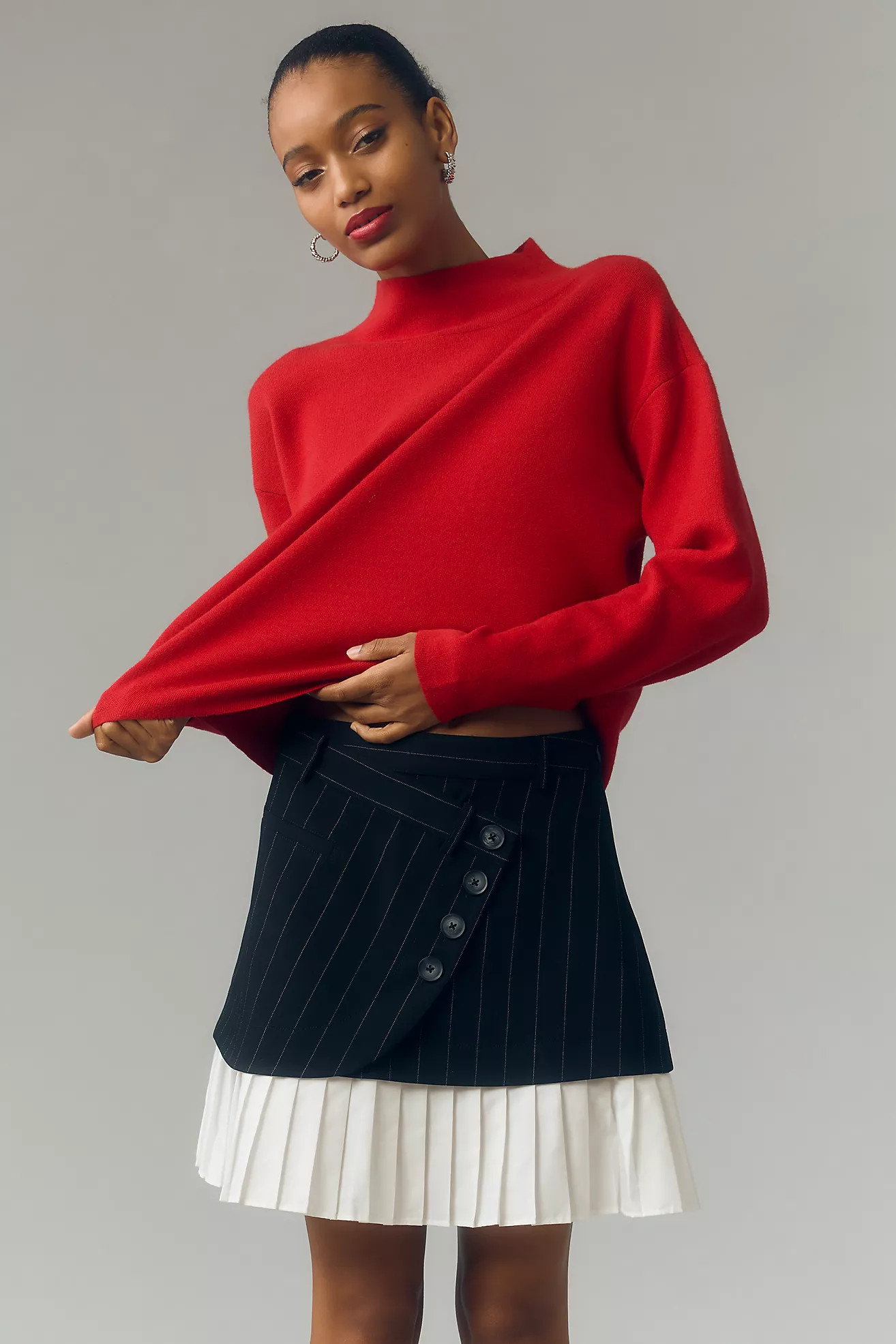 The Carys Mock-Neck Sweater by Maeve | Anthropologie (US)