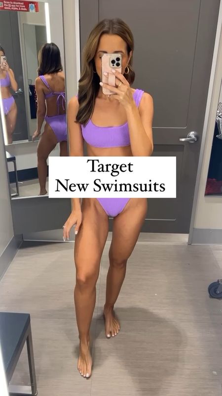 Target swimsuits. Target bikinis. High-waist bikinis. One piece swimsuits. Beach vacation. Target swim. Target bathing suits. Bachelorette party. Purple bikini. Pink bikini. Floral bikini. Cheeky bikinis. 

*Wearing XS in everything except for the purple/floral high rise bottoms. I think those run a little big so I sized down to XXS. 

#LTKtravel #LTKunder50 #LTKswim
