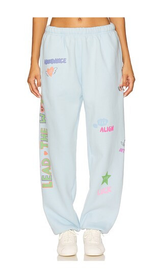 The Mayfair Group Angels All Around Sweatpant in Baby Blue. - size S/M | Revolve Clothing (Global)
