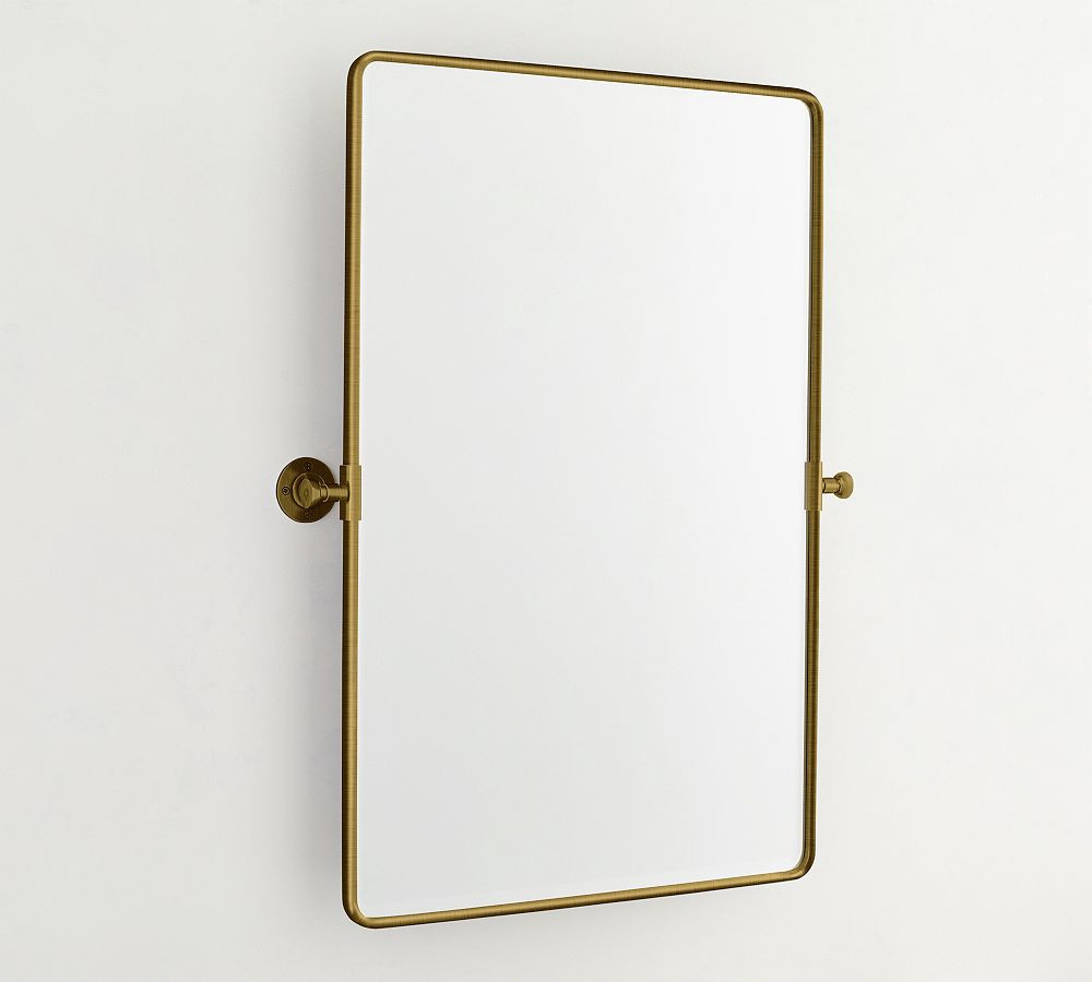 Vintage Rounded Rectangular Pivot Mirror | Pottery Barn (US)