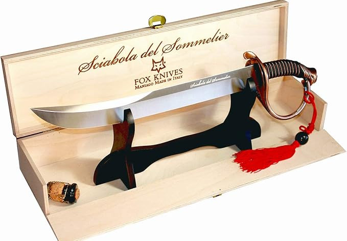 Fox Knives Maniago Italy Champagne Saber, Sciabola del Sommelier Celebration Saber, Stainless Ste... | Amazon (US)