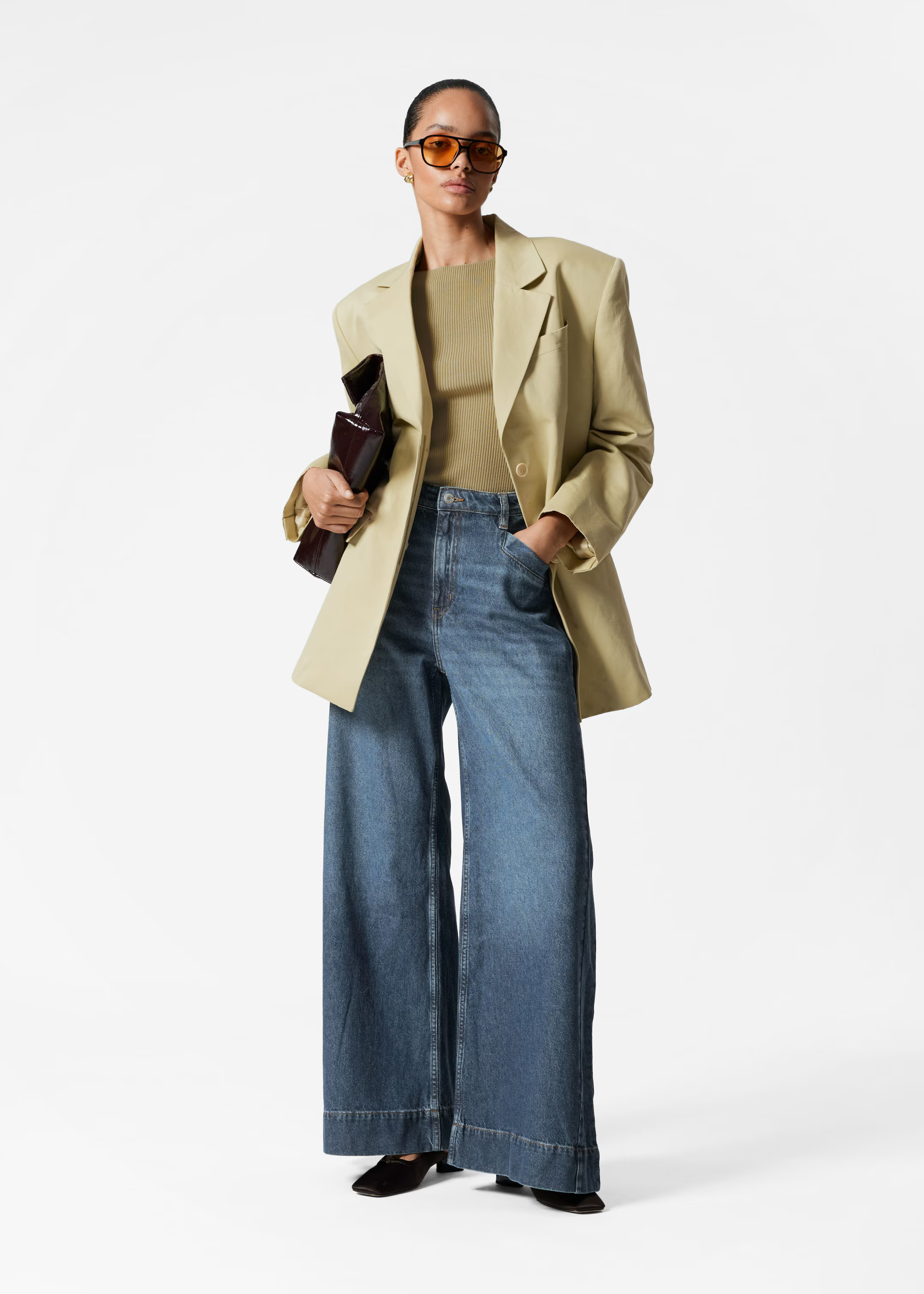 Blazer mit Gürtel - Gelb - Blazers - & Other Stories DE | & Other Stories EU