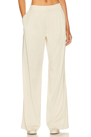 LPA Franca Low Rise Relaxed Trouser in Bone from Revolve.com | Revolve Clothing (Global)
