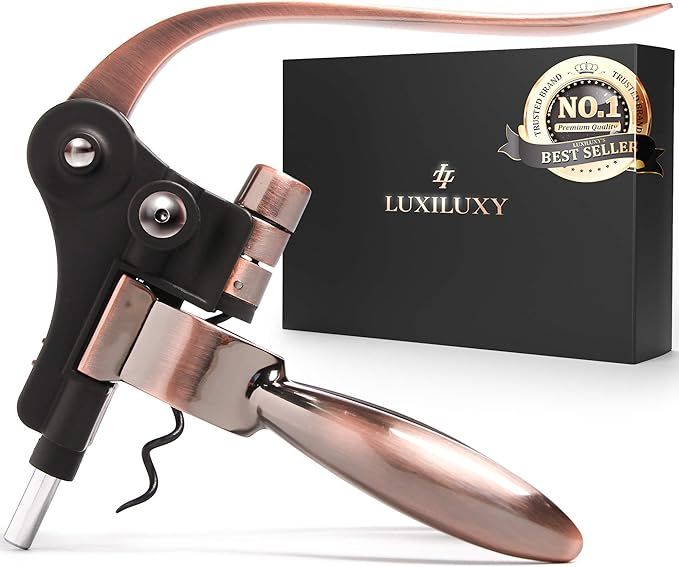 Wine Bottle Opener Corkscrew Set – Luxiluxy [2022 upgraded, does NOT break!] Including Foil Cut... | Amazon (US)