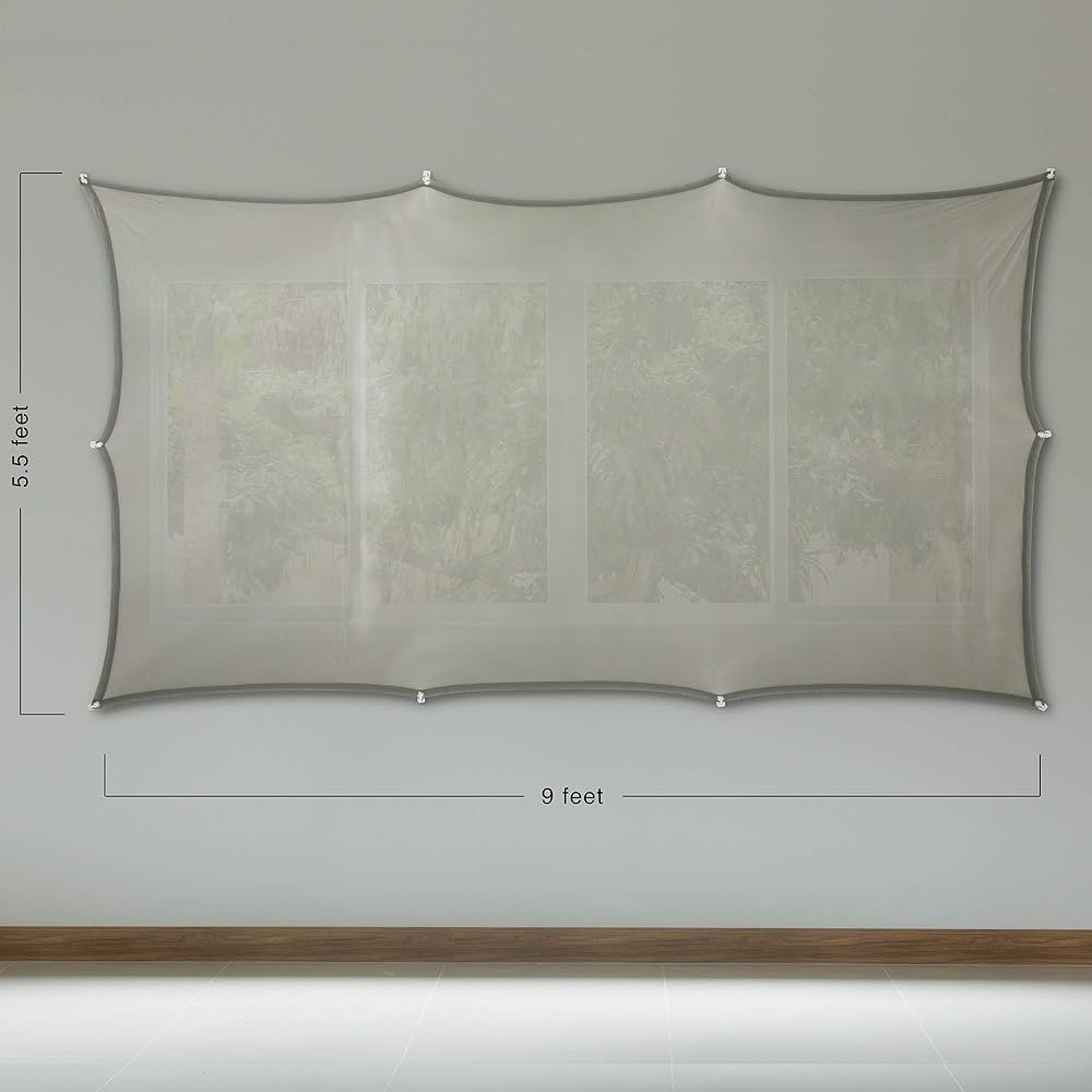 (5.5 ft x 9 ft) Holographic Rear Projection Screen with Mounting Hardware for Projecting Hallowee... | Amazon (US)