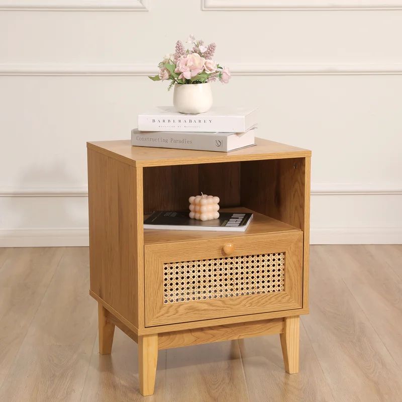 Lauring Solid + Manufactured Wood Nightstand | Wayfair North America