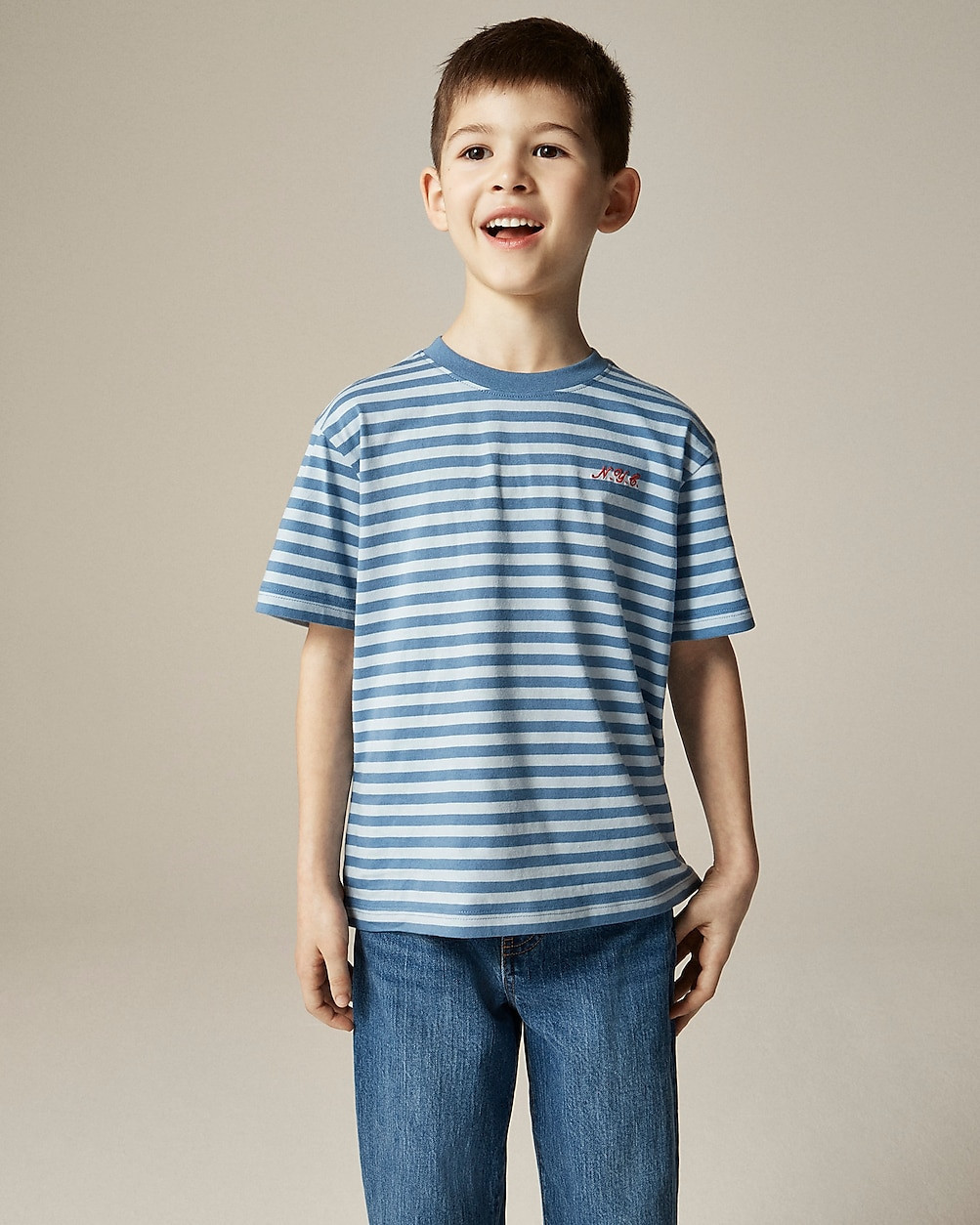Kids' short-sleeve NYC embroidered graphic T-shirt | J. Crew US