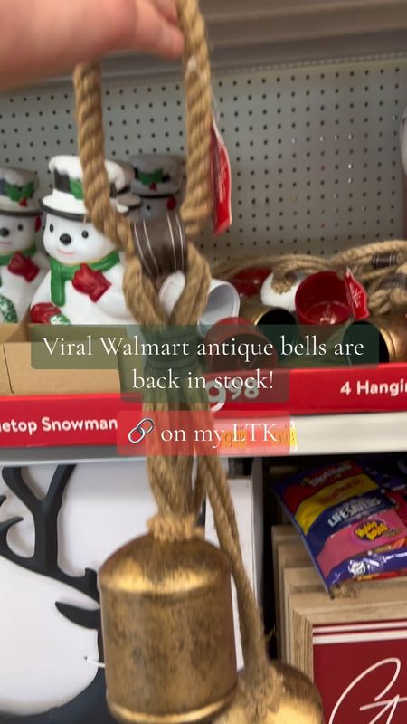 Viral antique gold bells from Walmart 

#LTKSeasonal #LTKHoliday #LTKhome