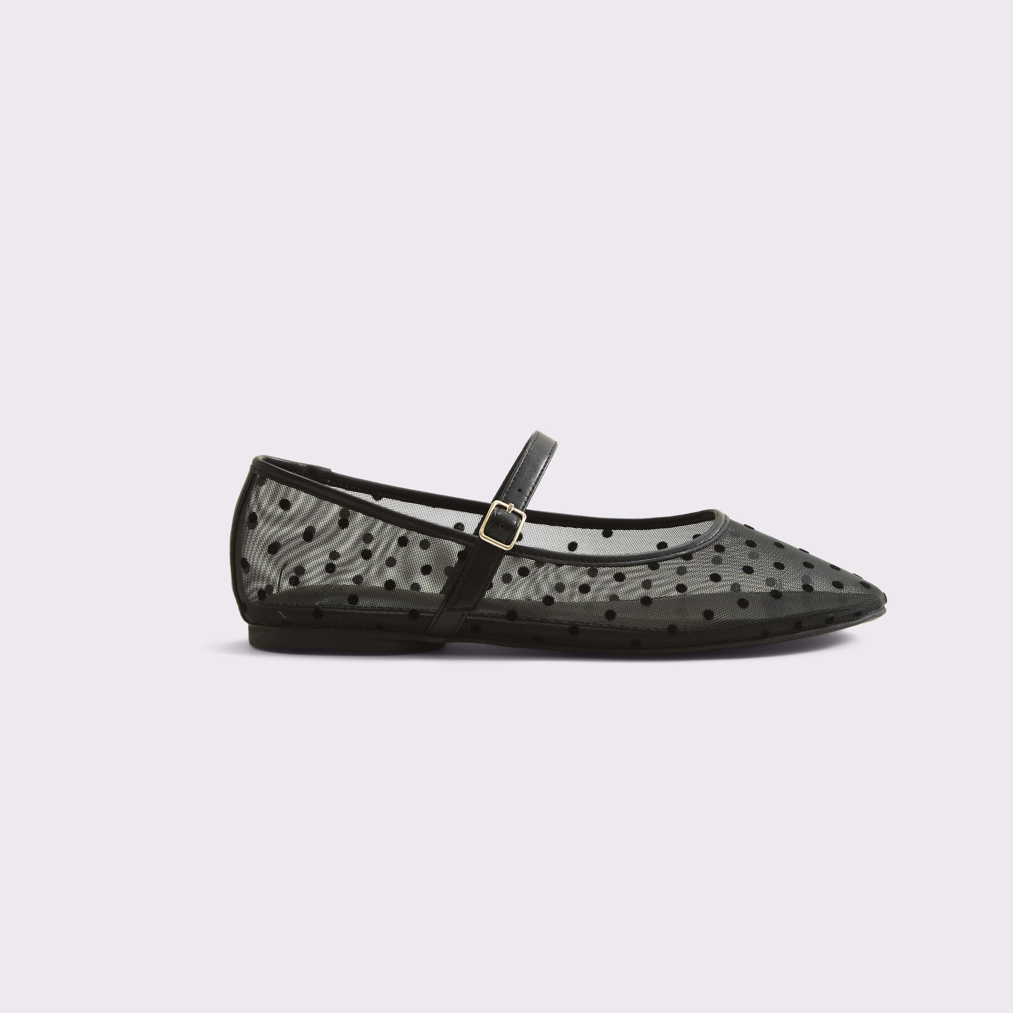 Mary Jane Round-Toe Mesh Flats | Abercrombie & Fitch (US)