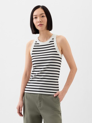 Ribbed High Neck Tank | Gap Factory