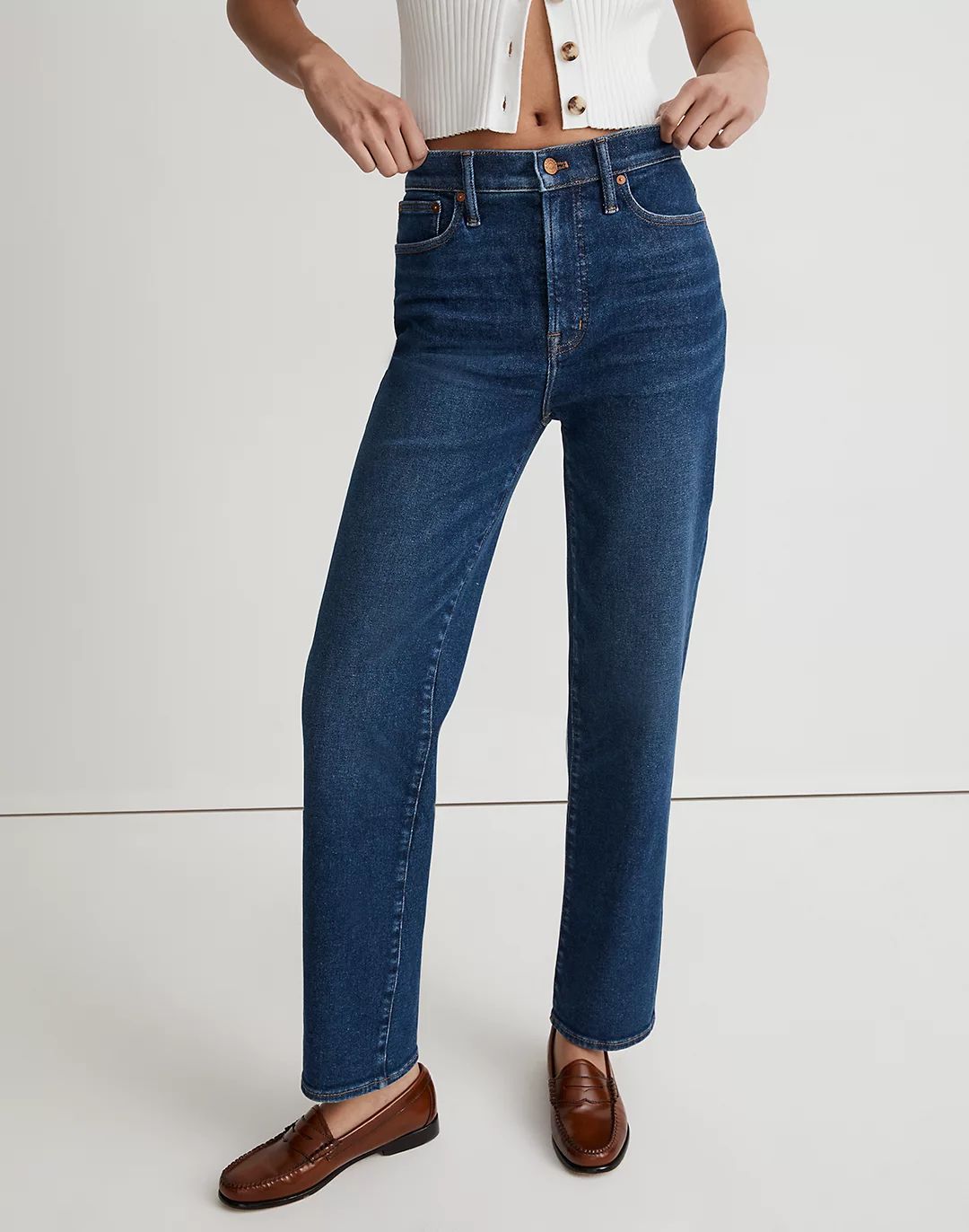 The Perfect Vintage Straight Jean in Roxboro Wash | Madewell