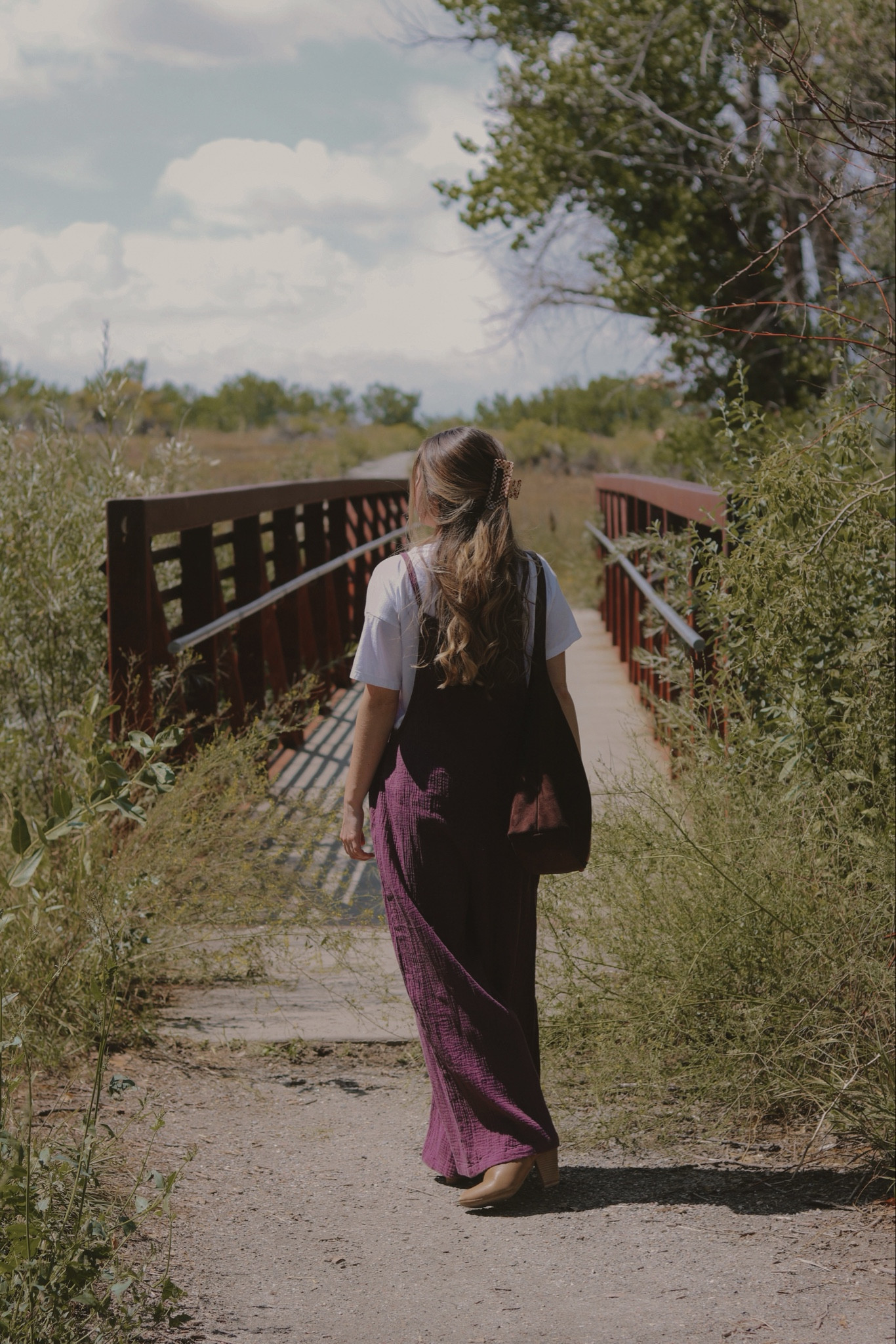 These overalls for spring!!! Cotton plum comfy jumpsuit from The Hyve Boutique