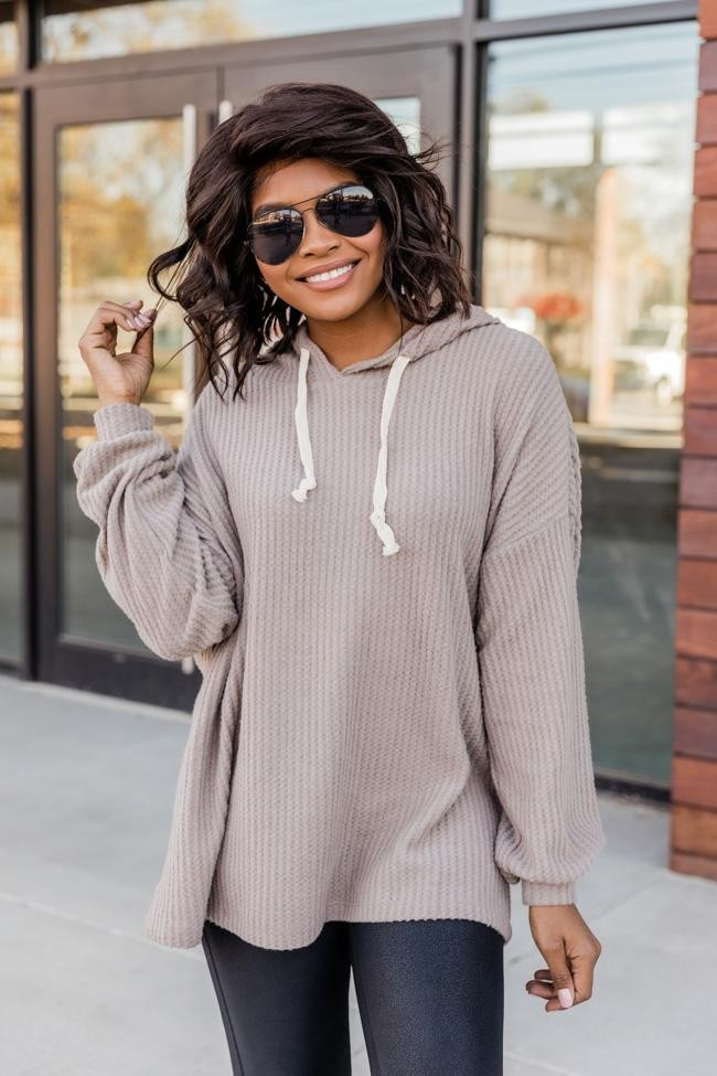 Look For Inspiration Taupe Pullover | The Pink Lily Boutique