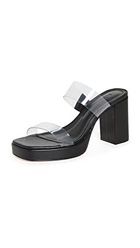 SCHUTZ Women's Ariella Platform Slides, Transparente/Black, 9.5 Medium US | Amazon (US)