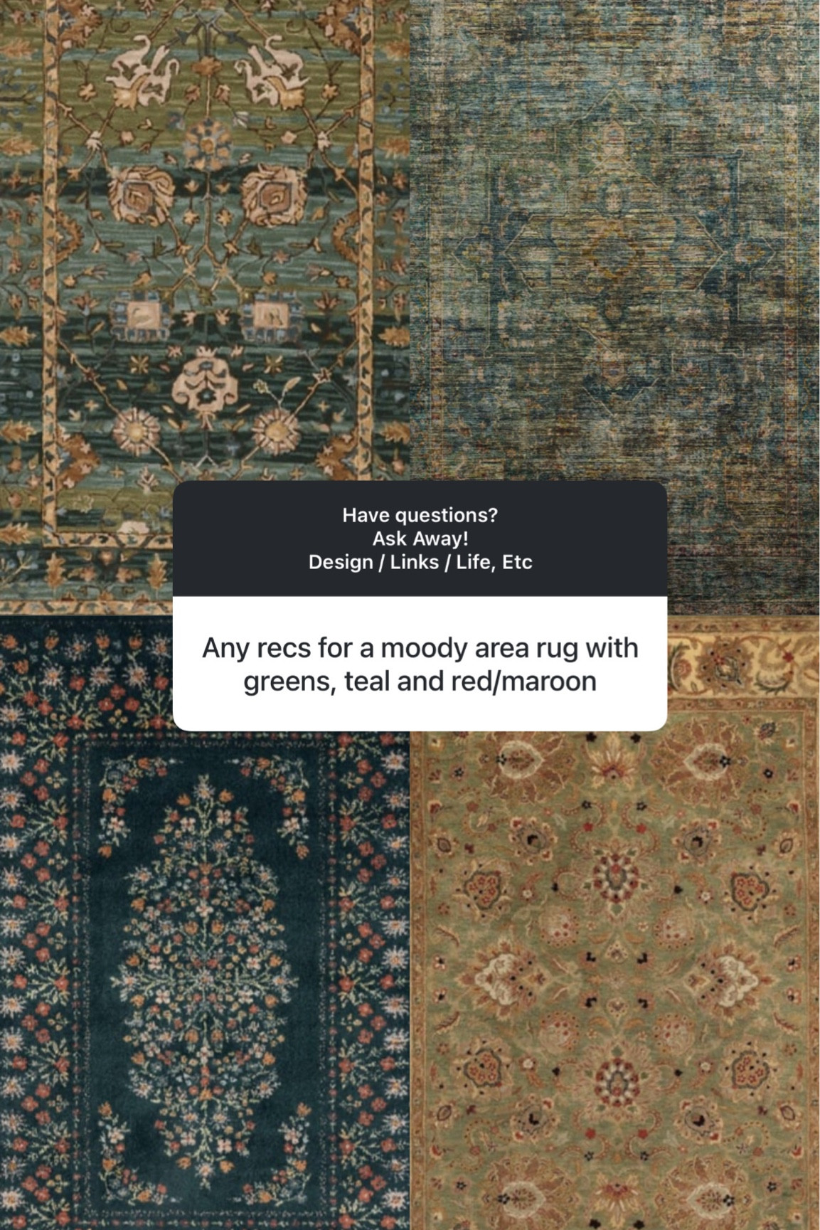 Stunning moody rug options! 

#LTKHome #LTKSaleAlert