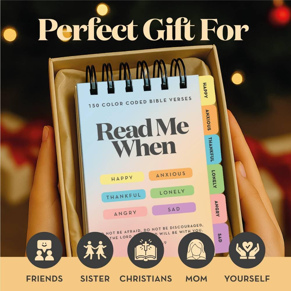 Read Me When Bible Verse Flipbook – Christian Gifts for Women & Men - Faith Based Inspirational... | Amazon (US)
