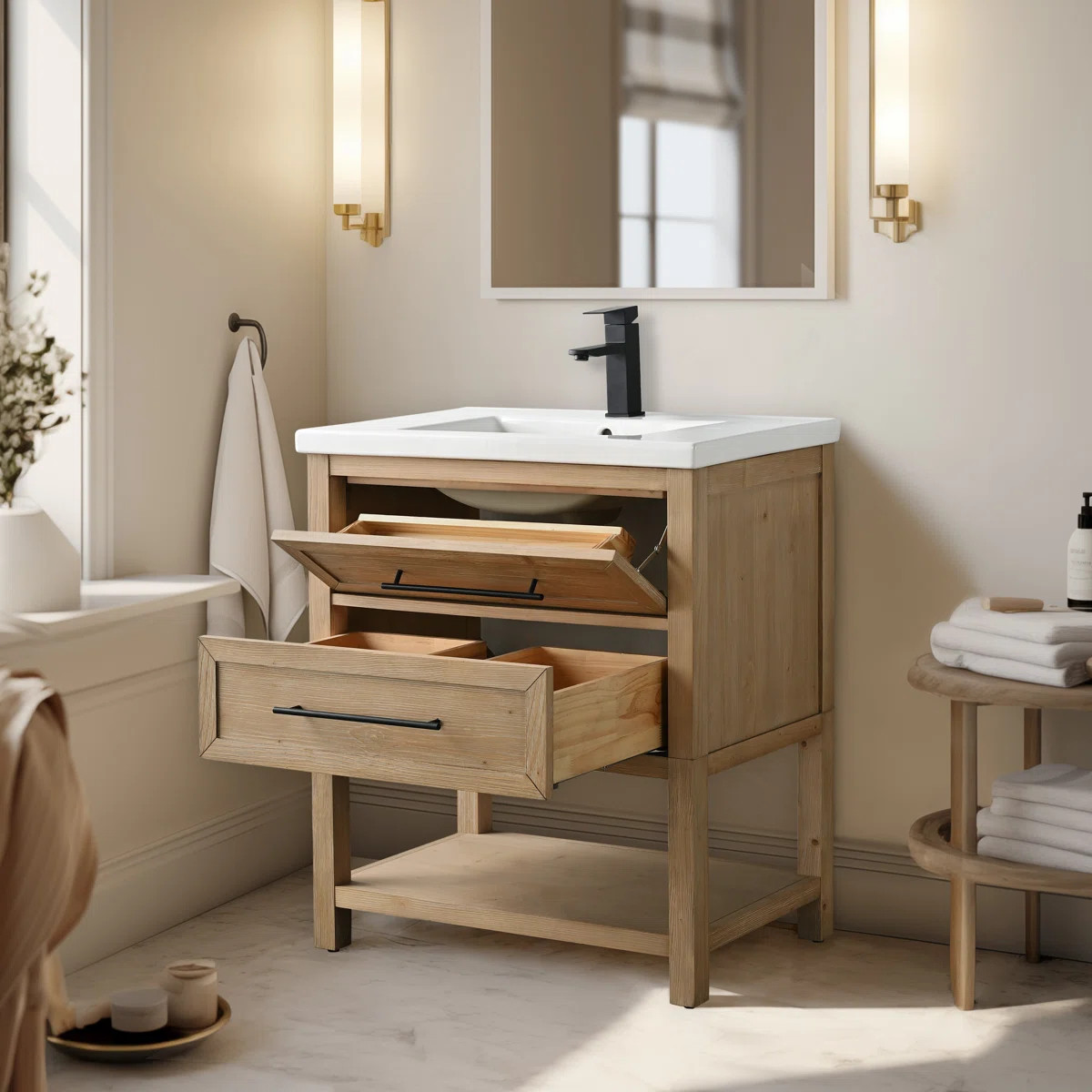 Bickley 30" Single Bathroom Vanity with Ceramic Top | Wayfair North America