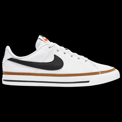 Nike Boys Nike Court Legacy - Boys' Grade School Shoes White/Black/Desert Ochre Size 05.0 | Foot Locker (US)