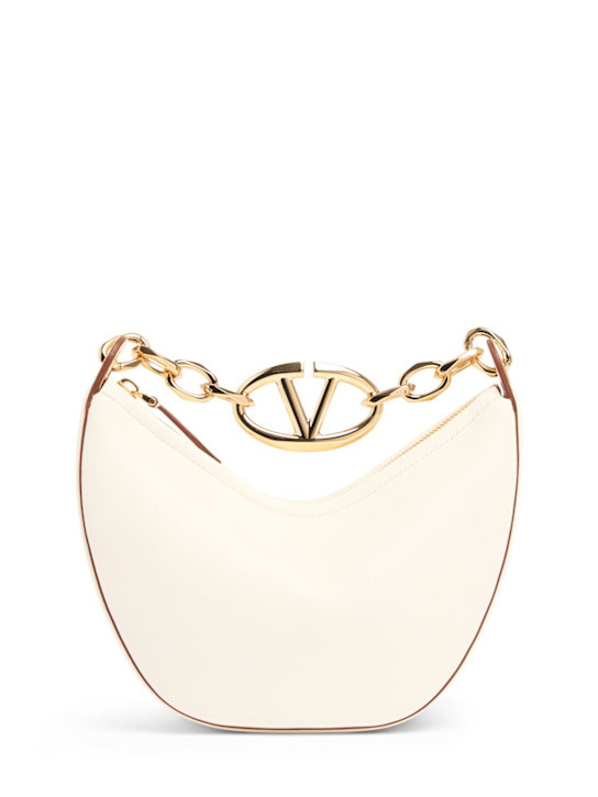 Mini Vlogo Moon leather top handle bag | Luisaviaroma