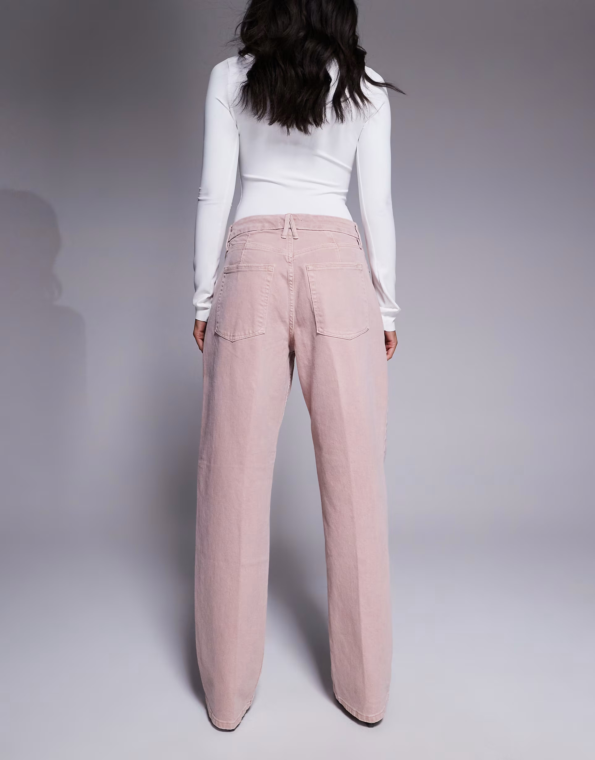 Good American good 90s relaxed jeans in dried petal | ASOS (Global)