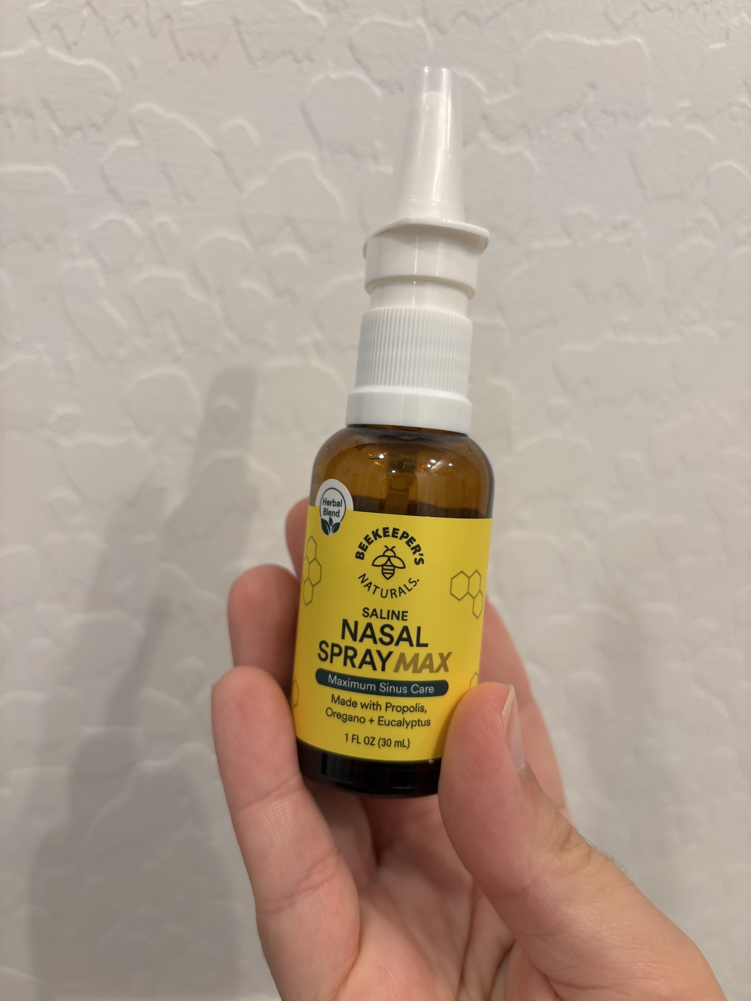 I’ve used countless of nasal sprays over the years due to allergies and weather changes. This by far is the best one I’ve used, it clears out, gunk, refreshes your nasal passages, and does so gently without causing any weird sensations in your nose, like typical nasal sprays. We love a natural based solution for nasal congestion! 🐝