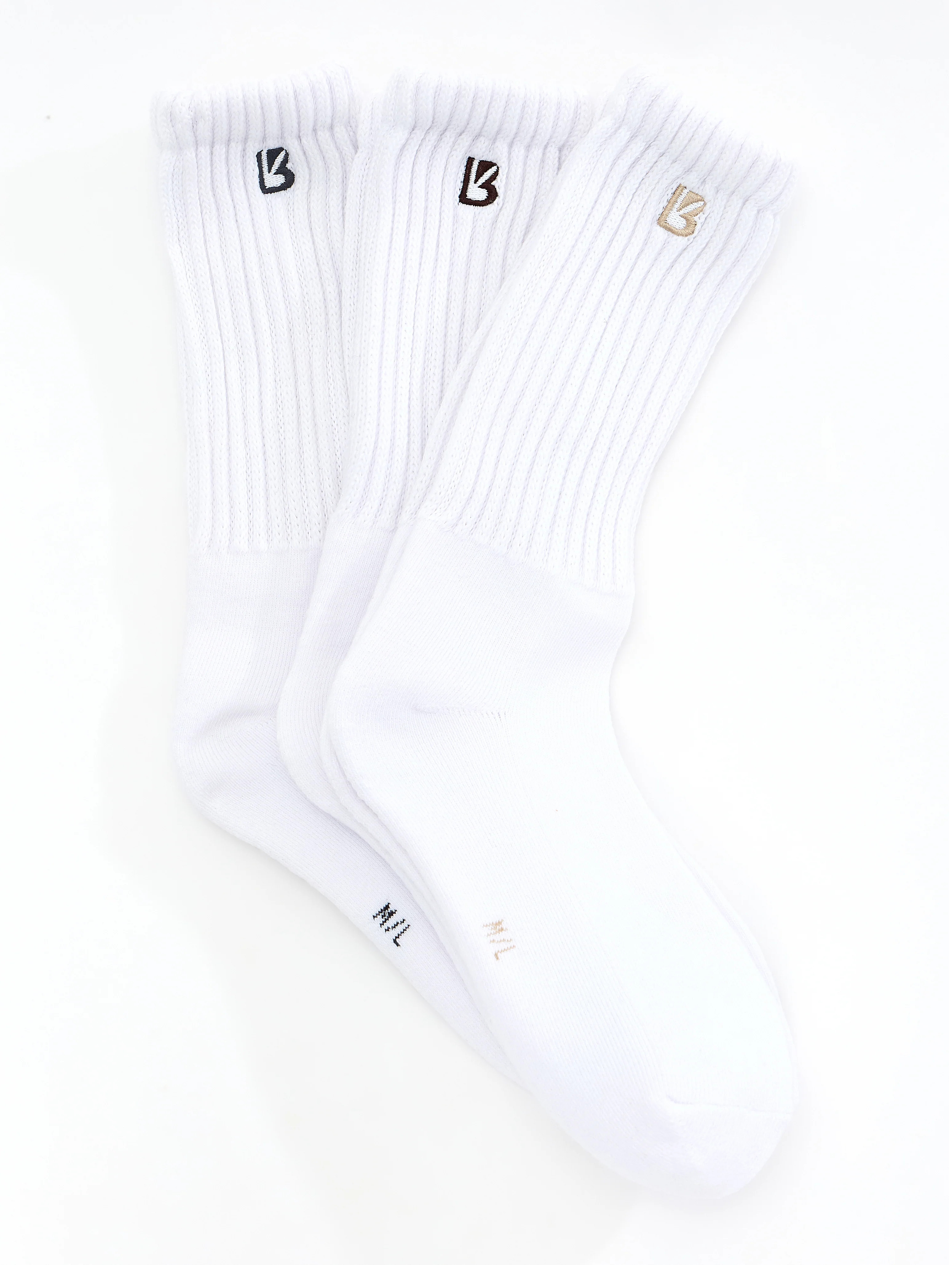 3 Pack Scrunch Socks - Core Color M/L | Buffbunny