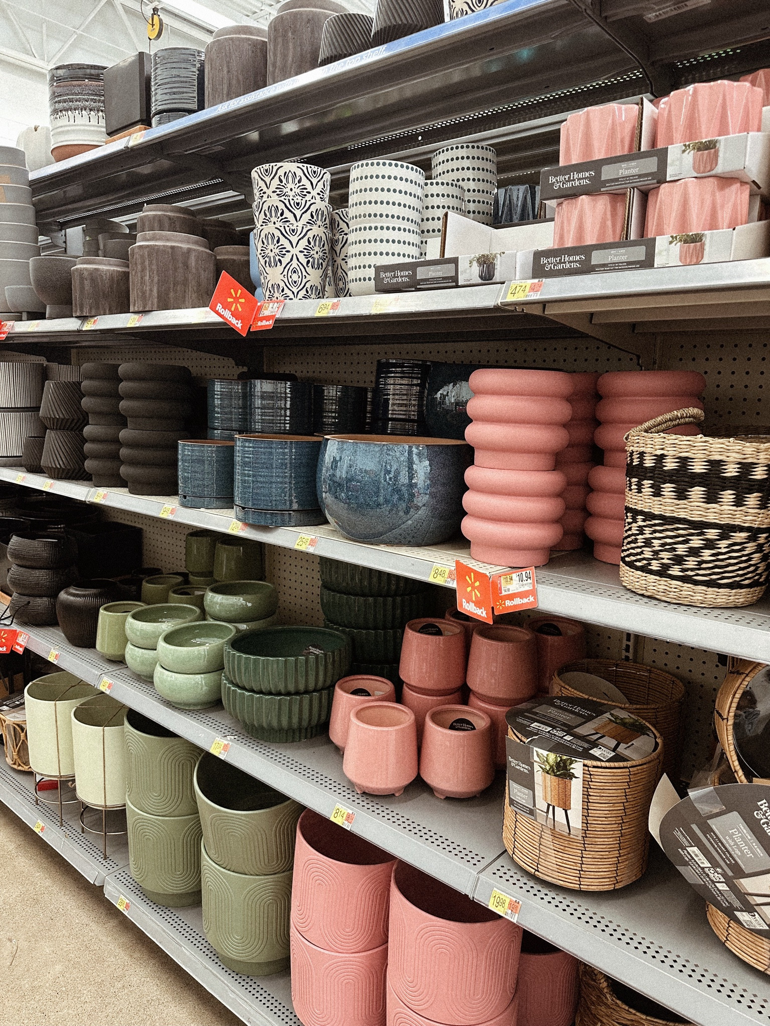 Walmart planters | all these are very high rated 4.5⭐️ and higher | I used some of them as a vase for my floating shelves - will post soon 

#LTKhome #LTKSeasonal #LTKfindsunder100