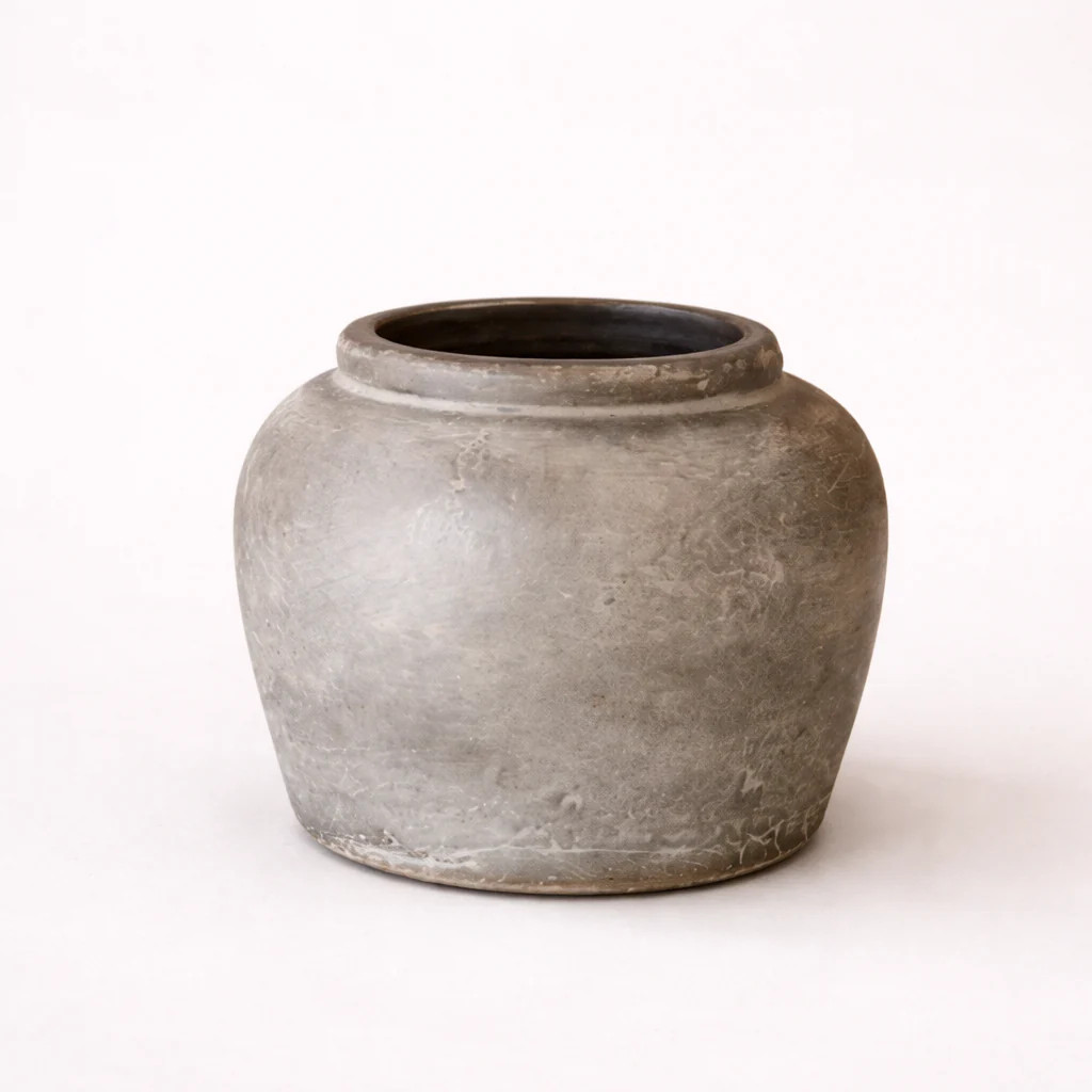 Terracotta Earthy Charcoal Vase | By Luxe B Co. | luxe bCO