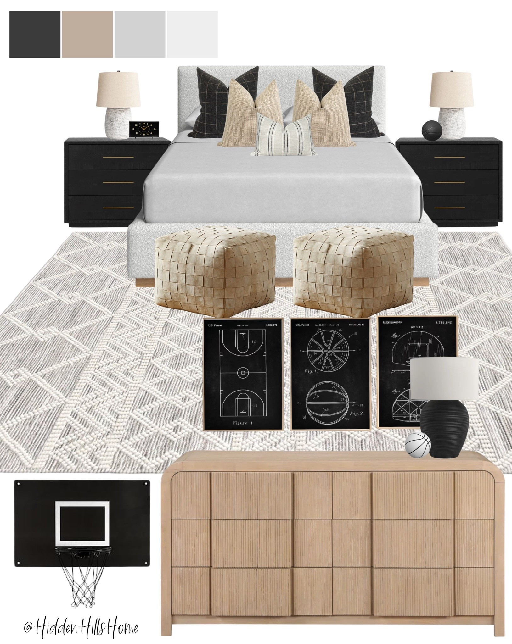 Teen boys bedroom mood board, boys room design ideas, teen boys bed, boys bedroom decor, basketball bedroom mood board #boys

#LTKHome #LTKSaleAlert #LTKKids