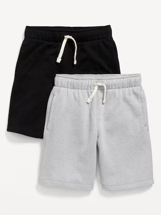 2-Pack Fleece Jogger Shorts for Boys (At Knee) | Old Navy (US)