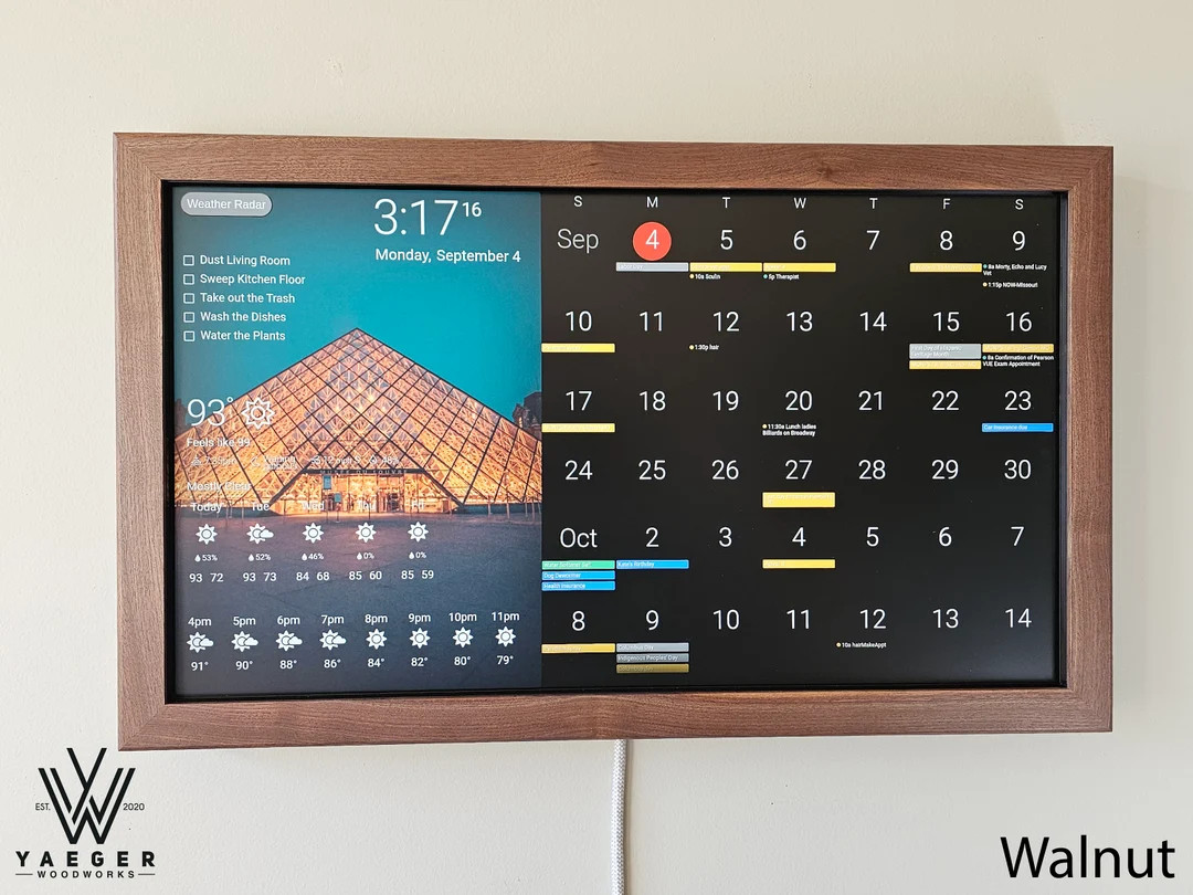 27in Touchscreen Smart Calendar / Dakboard/ Smart Wall Display / Photo Viewer - Etsy | Etsy (US)