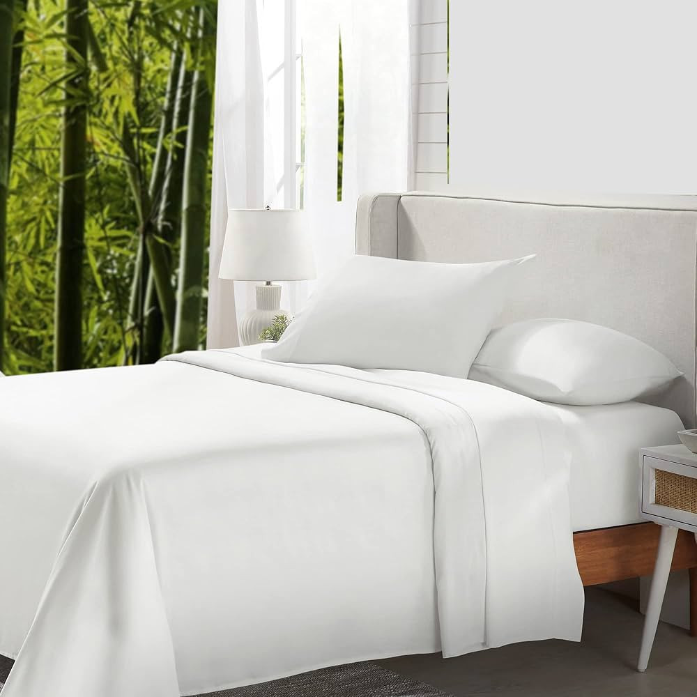 California Design Den Rayon from 100% Bamboo Sheets Queen Size Bed Luxury Silk Sheets 4 Piece She... | Amazon (CA)