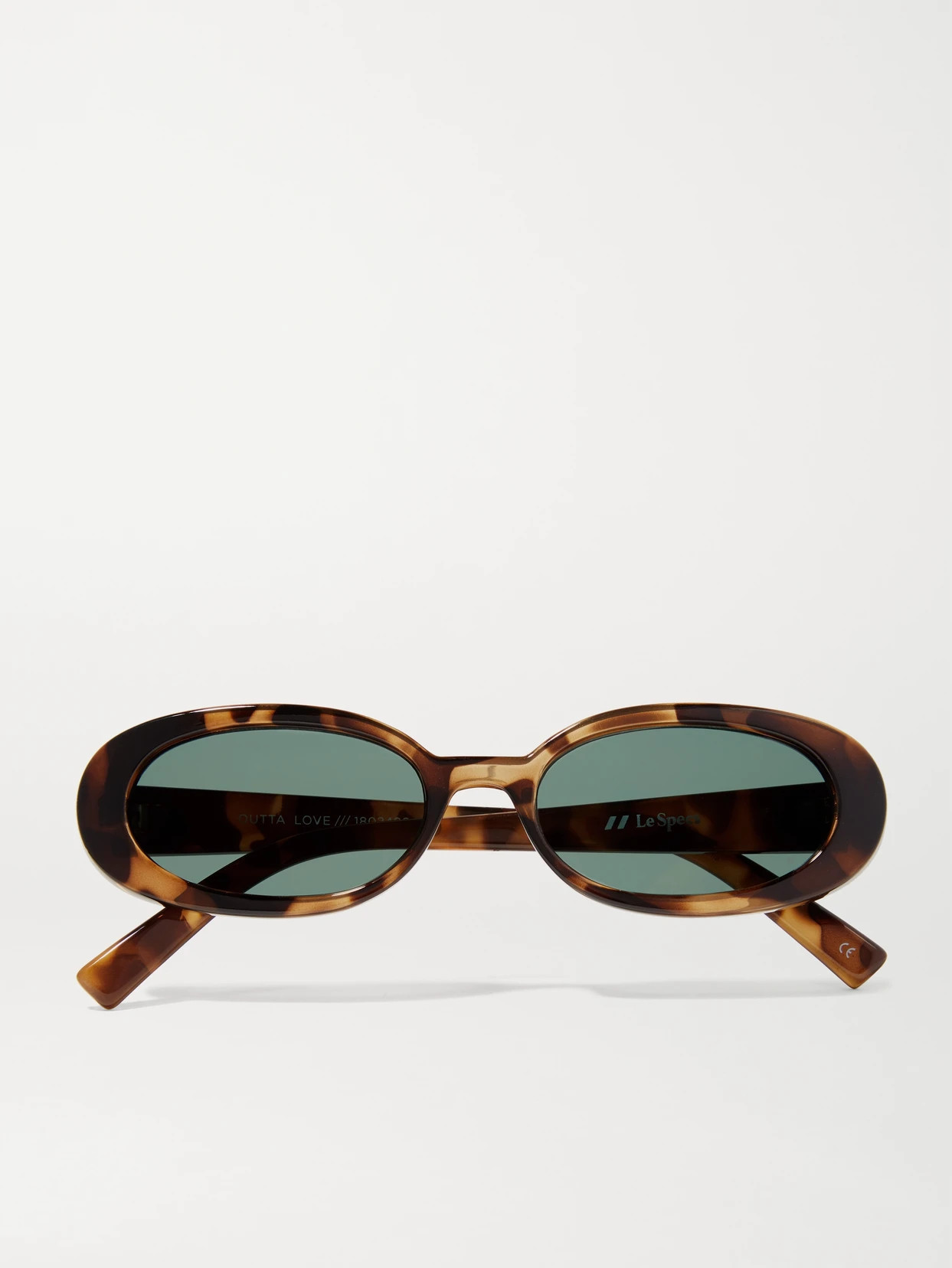 Le Specs - Outta Love Oval-frame Tortoiseshell Acetate Sunglasses - one size | NET-A-PORTER (UK & EU)