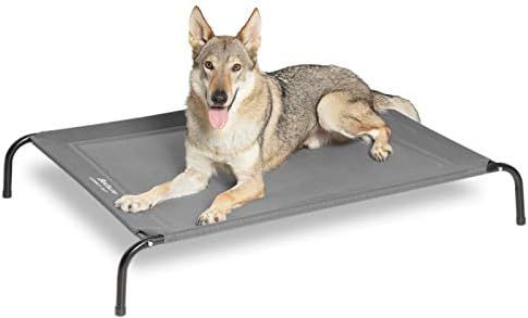 Bedsure Large Elevated Outdoor Dog Bed - Raised Dog Cots Beds for Large Dogs, Portable Indoor & O... | Amazon (US)