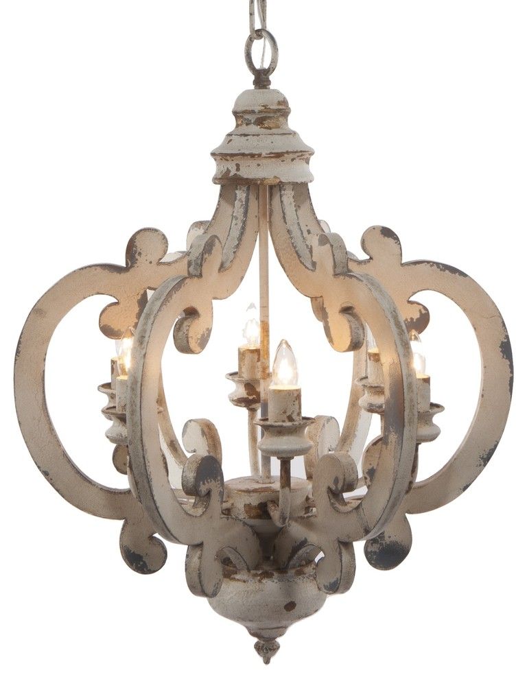 6-Light  Crown Chandelier | Houzz 