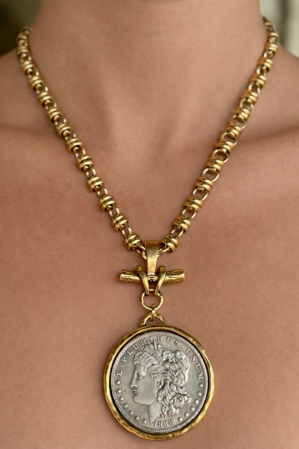Harper Coin Necklace | Just Darviny